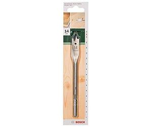 Bosch Accessories 2609255261 Mèches plates avec pointe de centrage 2 taillants acier trempé Diamètre 14 mm Longueur 155 mm