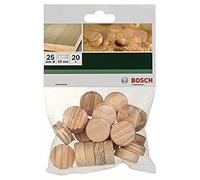 Bosch Bouchons en bois Accessories 2609255322 Ø 25 x 10 mm – 20 pièces