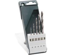 Set de 5 forets à bois hélicoïdale avec queue 6 pans Bosch 2609255326