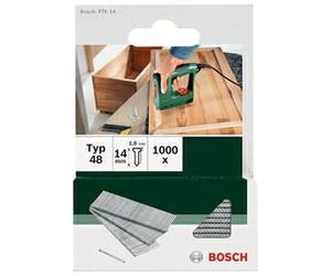 Bosch Accessories 2609255813 Set de 1000 clous d'agrafage Type 48 Longueur 14 Tête Largeur 1,8 mm Epaisseur 1,45
