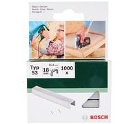 Bosch Accessories 2609255824 Agrafes à fil fin type 53 Largeur 11,4 mm Epaisseur 0,74 mm Longueur 18 mm 1000 pièces