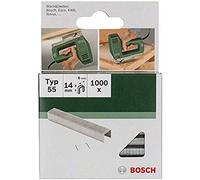 Bosch Accessories 2609255826 Set de 1000 agrafes à dos étroit Type 55 Largeur 6 mm Epaisseur 1 mm Longueur 14 mm