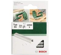 Bosch Accessories 2609255844 Set de 1000 agrafes à fil plat Type 55 Largeur 6 mm Epaisseur 1,08 mm Longueur 18 mm