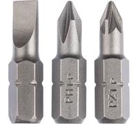 Bosch Accessories 2609255974 Jeu d'embouts 3 pièces vis à fente, cruciforme Phillips, vis Pozidriv