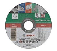 Bosch Accessories 2609256306 Disque à tronçonner à moyeu plat Multi Construction Diamètre 115 mm Diamètre d'alésage 22/23 mm Epaisseur 1 mm