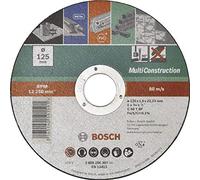 Bosch Accessories 2609256307 Disque à tronçonner à moyeu plat Multi Construction Diamètre 125 mm Diamètre d'alésage 22/23 mm Epaisseur 1 mm