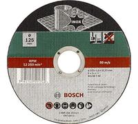 Bosch Accessories 2609256321 Disque à tronçonner à moyeu plat pour Inox Diamètre 115 mm Diamètre d'alésage 22/23 Epaisseur 1,6 mm