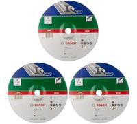 Bosch Accessories 2609256339 Meule à ébarber à moyeu déporté pour Métaux Diamètre 230 mm Diamètre d'alésage 22,23 Epaisseur 6 mm (Lot de 3)