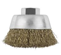 Brosse boisseau à fils ondulés, Ø 70 mm M14