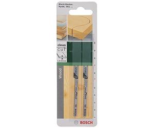 Bosch Accessories 2609256761 HCS - U 1 AO Lame de scie sauteuse pour Coupe courbe nette dans le bois tendre Epaisseur 1,5-15 mm