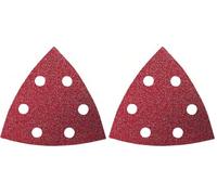 Bosch Accessories 2609256957 Set de 10 feuilles abrasives bois delta 93 mm 6 trous grains 60/80/120/180/240 accessoires Starlock (Lot de 2)