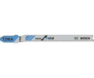 Bosch Accessories 2609256962 HSS - T 218 A Lame de scie sauteuse pour Coupes courbes Epaisseur 1-3 mm Longueur 92 mm