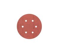 Bosch Accessories 2609256A34 Feuilles abrasives pour Ponceuses excentriques Diamètre 150 mm 6 trous Grain 240 Lot de 5 feuilles