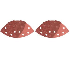 Bosch Accessories 2609256A54 Feuilles abrasives pour Ponceuses Delta Diamètre 93 mm Nombre de trous 6 Grain 240/2 feuilles 60 grain/2 feuilles grain 120/2 feuilles grain 240 (Lot de 2)
