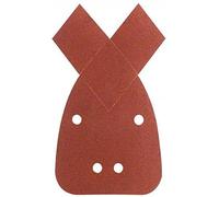Bosch Accessories 2609256A69 Feuilles abrasives pour Ponceuses Multi 90 x 135 Nombre de trous 4 (Grain 80) Lot de 5 feuilles