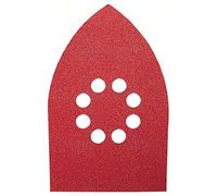 Feuille abrasive 100x160 mm G80, bois, 8 trous, velcro,B&D