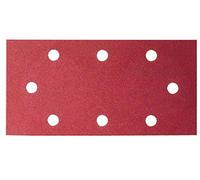 Bosch Accessories 2609256B05 Feuilles abrasives pour Ponceuses vibrantes AEG et Black + Decker 93 x 230 Nombre de trous 8 Grain 180 Lot de 10 feuilles