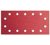 Bosch Accessories 2609256B19 Feuilles abrasives pour Ponceuses vibrantes 115 x 230 Système auto agrippant 14 trous Grain 40 Lot de 10 feuilles