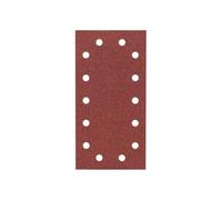 Bosch Accessories 2609256B23 Feuilles abrasives pour Ponceuses vibrantes 115 x 230 Système auto agrippant 14 trous Grain 180 Lot de 10 feuilles