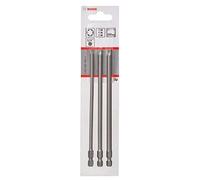Bosch Accessories 3 Pièces Jeu de Embouts de Vissage Courts Qualité Extra-Dure, T20/T25/T30, 152mm Longueur