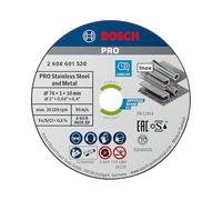 Bosch Accessories 5 disques à tronçonner Expert for Inox (pour acier inoxydable, 76 x 10 x 1 mm, accessoires meuleuse angulaire)