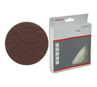 Bosch Accessories 5x Disques abrasifs non-tissés Expert N880 (pour Tôles en acier, Ø 150 mm, Grain 280, Accessoire Ponceuse excentrique) + Bosch Accessories 2608610001 Peau de mouton 130 mm Blanc