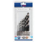 Bosch Accessories 8 pièces Jeu de forets hélicoïdaux Impact Control HSS (pour métal, accessoires pour perceuse à percussion)