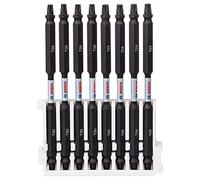 Bosch Accessories 8 pièces Pack d'Embouts de Vissage Double Tête (Impact Control, T Bits, Longueur 110mm, Pick and Click, Accessoires de visseuse à percussion)