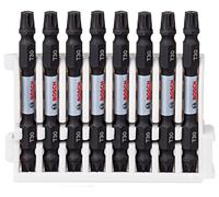 Bosch Accessories 8 pièces Pack d'Embouts de Vissage Double Tête Torx (Impact Control, 8 x T30-T30 Bits, Longueur 65mm, Pick and Click, Accessoires de visseuse à percussion)