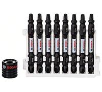 Bosch Accessories Accessories 2608522336 Lot de 9 accessoires Kit de visseuse double (Impact Control, 8 x PH2-T20, longueur d'embout : 65 mm et douille magnétique, Pick and Click)
