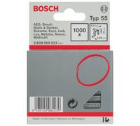 Bosch Accessories Agrafe à Dos Étroit de Type 55, 6mm x1.08mm x18mm, Lot de 1000