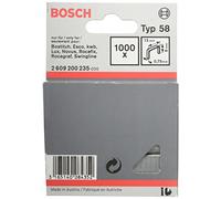 Agrafes à fil fin type 58, 13 x 0,75 x 8 mm, 1000 pièces Bosch 2609200235