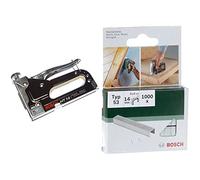 Bosch Accessories Agrafeuse manuelle HT 14 (bois, agrafes de type 53) & 2609255823 Agrafe 11,4 x 0,74 x 14 mm Type 53 Lot de 1000