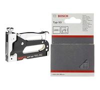 Bosch Accessories Agrafeuse manuelle HT 14 (bois, agrafes de type 53) + Bosch Accessories 1609200365 Agrafes 8/11,4 mm 1000 pièces Type 5
