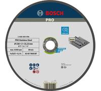 Disque EXPERT à tronçonner BOSCH à moyeu plat Spécial inox 230X2.0 MM - 2608600096