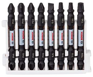 Bosch Accessories Assortiment de 8 embouts de vissage à double tête Impact Control de Bosch Professional (Pick and Click, accessoires pour visseuse à percussion)