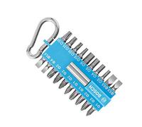 BOSCH Assortiment d'embouts de vissage avec mousqueton (bleu clair), 21 pieces 2607002822