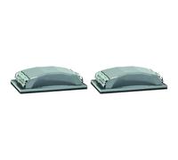 Bosch Accessories Bloc de Ponçage Manuel en Plastique, Noir, 69mm x 98mm (Lot de 2)