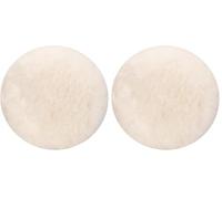 Bosch Accessories Bonnet de Polissage en Laine, 125mm 1609200245 Blanc (Lot de 2)