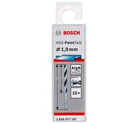 Bosch Accessories Bosch Professional 10x forets hélicoïdaux HSS PointTeQ (pour métal, 1,9 x 22 x 46 mm, accessoires pour perceuses-visseuses)