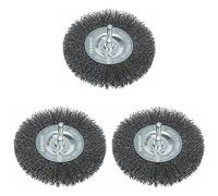 Bosch Accessories Brosse Circulaire à Fils d'Acier Ondulés 0.3mm, 4500 Tr/Min, 10mm Largeur, 100mm Diamètre (Lot de 3)