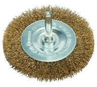 Bosch Accessories Brosse Circulaire à Fils d'Acier Ondulés Laitonnés 0.2mm, 4500 Tr/Min, 10mm Largeur, 75mm Diamètre
