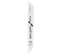 Lame de scie-sabre S 922 HF, Flexible for Wood and Metal, lot de 2 Bosch Accessories 2608656039 Longueur lame de scie 150 mm