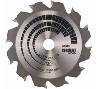 Bosch Accessories Construct Wood 2608641199 Lame de scie circulaire au carbure 150 x 20 x 2.4 mm Nombre de dents: 12 1 pc(s)