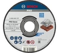 Bosch Accessories Disque à tronçonner droit standard Professional 1x pour pierre (pour brique, marbre, diamètre 115 mm, accessoires pour meuleuses d'angle) Gris