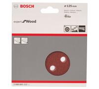 Set de feuilles abrasives pour ponceuse excentrique avec bande auto-agrippante, perforé Bosch Accessories 2608605112 Grain 60