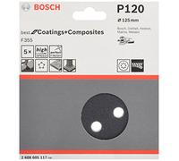 Disque abrasif F355 BOSCH - Ø 125 mm 8 trous - 2608605