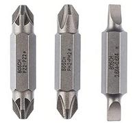 Bosch Accessories Embout de Tournevis Doubles, pour S0.6x4/PH2 PZ2, 45mm, Lot de 3