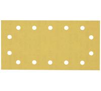 Bosch Professional 10x Feuilles abrasives Expert C470 à 14 trous (pour Bois dur, Peinture sur bois, 115x230 mm, Grain 240, Accessoires Ponceuse excentrique)