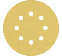 BOSCH Feuille abrasive EXPERT C470 a 8 trous, 125 mm, G 100, 50 pieces 2608900911
